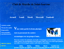 Tablet Screenshot of clubdemarche.saint-sauveur.qc.ca